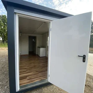 Wohncontainer, komplett ausgestattet, mit Küche, Bad, Dusche und WC