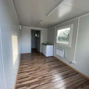 Wohncontainer, komplett ausgestattet, mit Küche, Bad, Dusche und WC