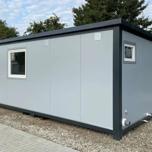 Wohncontainer, komplett ausgestattet, mit Küche, Bad, Dusche und WC
