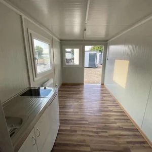 Wohncontainer, komplett ausgestattet, mit Küche, Bad, Dusche und WC