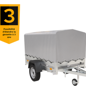 750 kg Anhänger 200 x 125 mit Domdeckel und Überrollbügel Garden Trailer 201 KIPP