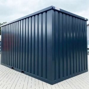 LagerContainerXXL 3 Meter Lagercontainer RAL7021 mit Einflügeltür, A7741