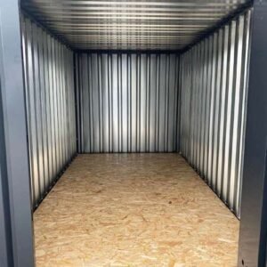 LagerContainerXXL 3 Meter Lagercontainer RAL7021 mit Einflügeltür, A7741