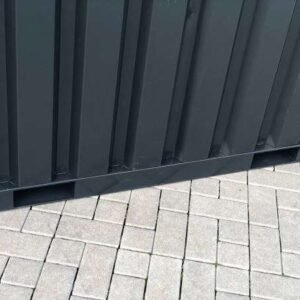 LagerContainerXXL 3 Meter Lagercontainer RAL7021 mit Einflügeltür, A7741