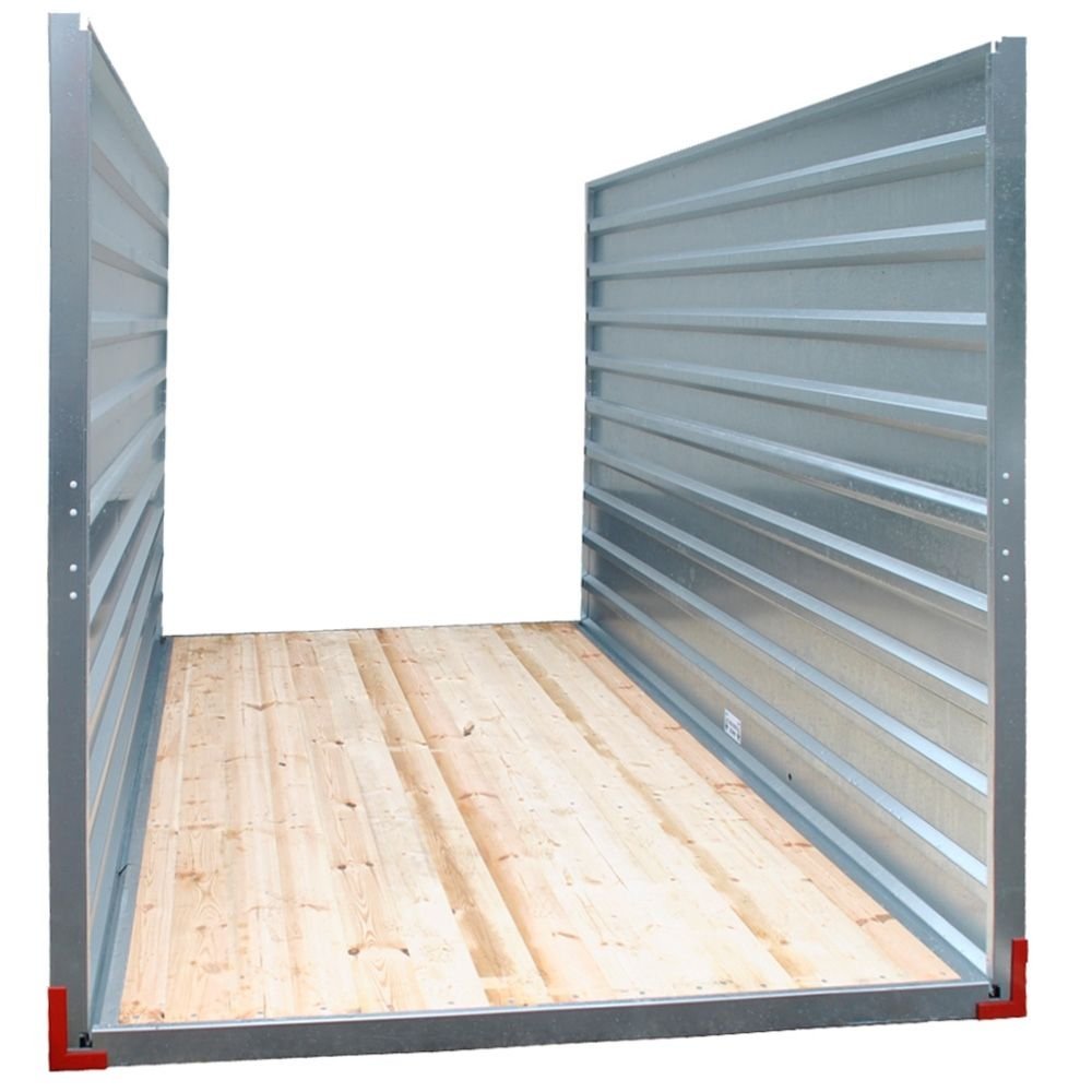 Lagercontainer LC2, verzinkt, mit Doppelflügeltür, H 2190 x B 2180 x T 2230 mm - Image 5