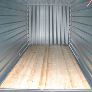 Lagercontainer LC2, verzinkt, mit Doppelflügeltür, H 2190 x B 2180 x T 2230 mm