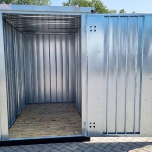 Materialcontainer MC1 verzinkt H 2090 x B 1500 x T 2280 mm Tür stirnseitig einflügelig