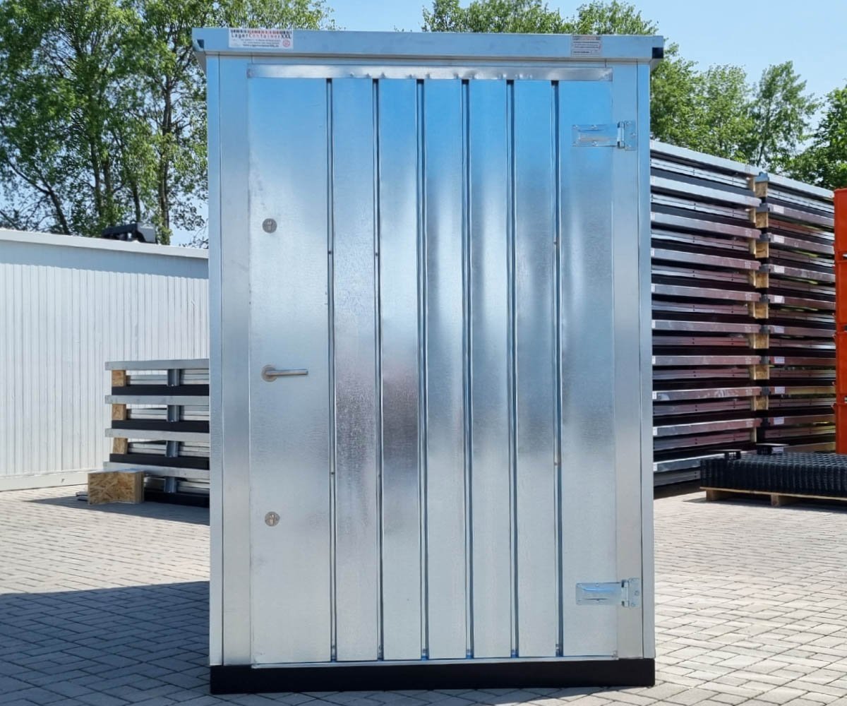 Materialcontainer MC1 verzinkt H 2090 x B 1500 x T 2280 mm Tür stirnseitig einflügelig - Image 5