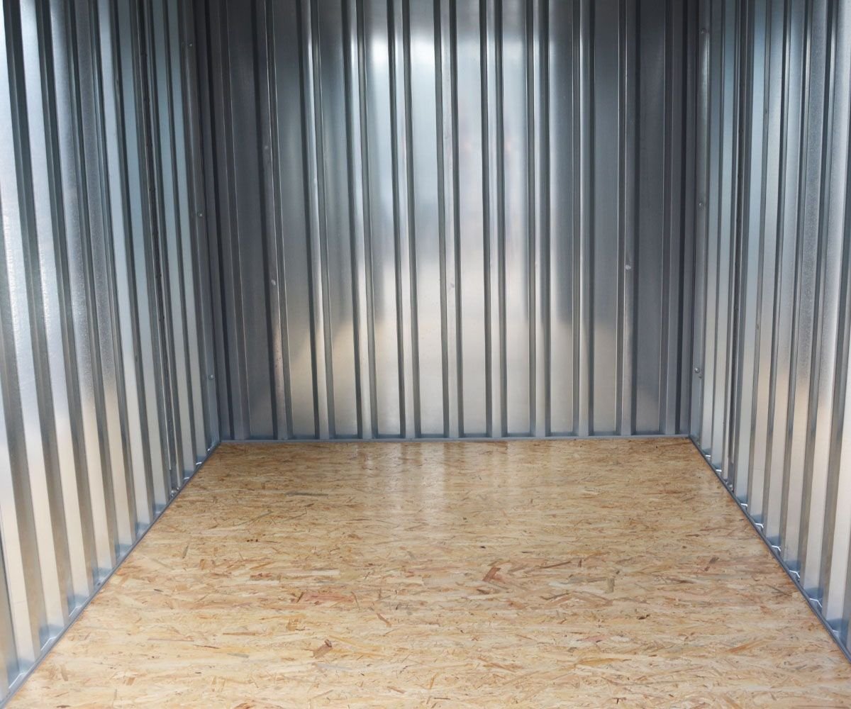 container MC2, verzinkt, H 2090 x B 2142 x T 2022 mm, Tür stirnseitig einflügelig - Image 3