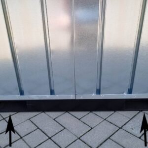 container MC2, verzinkt, H 2090 x B 2142 x T 2022 mm, Tür stirnseitig einflügelig