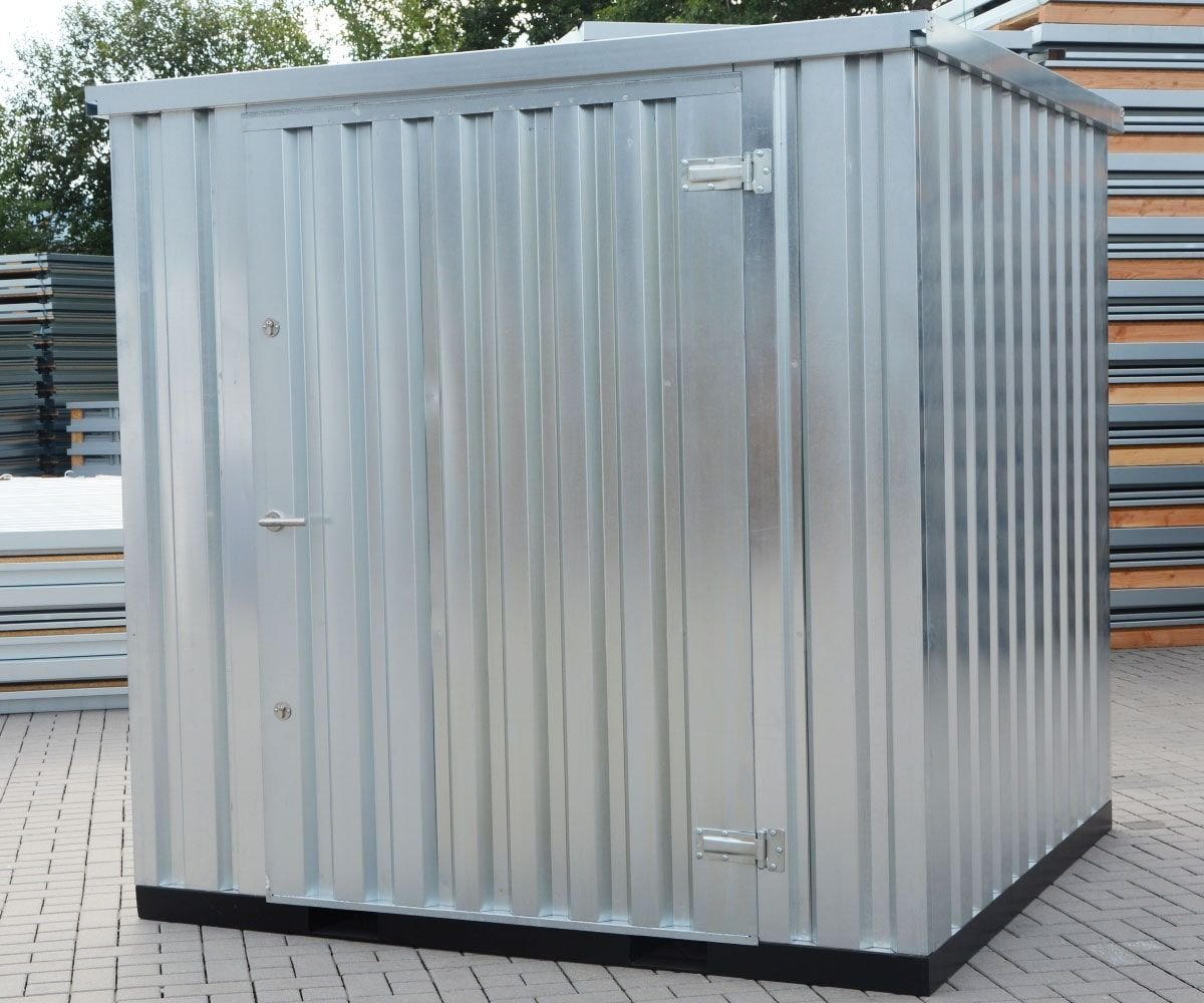 container MC2, verzinkt, H 2090 x B 2142 x T 2022 mm, Tür stirnseitig einflügelig