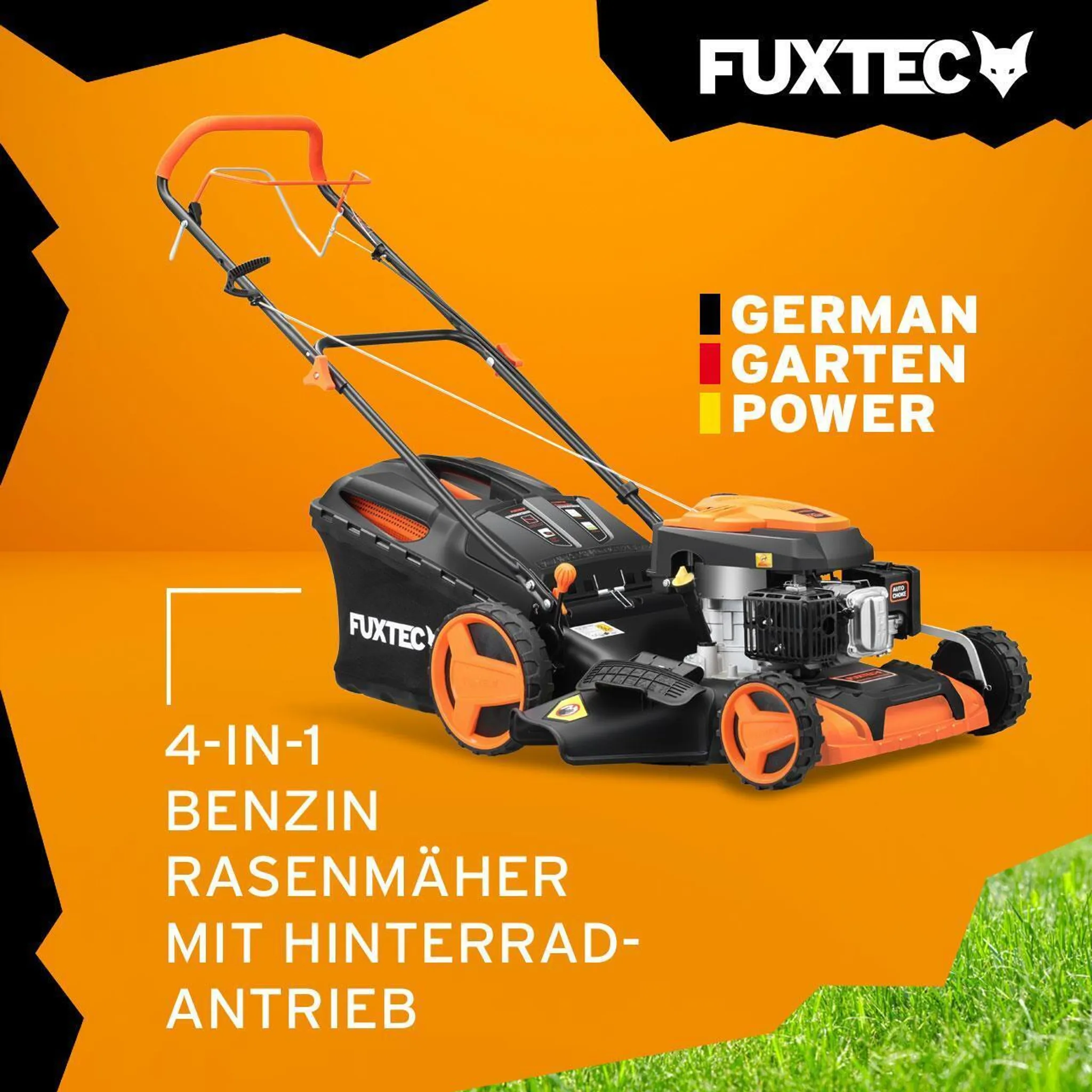 FUXTEC FX-RM5196 – 4in1 Benzin-Rasenmäher mit Antrieb, 196 ccm, 6 PS - Image 3