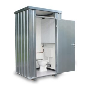 Toilettenbox TB, verzinkt, montiert, mit Frischwassertank 160 L